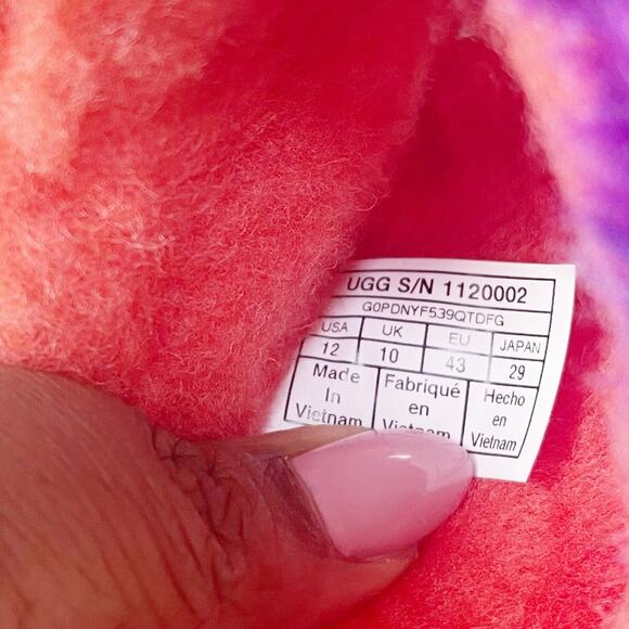 UGG Women's Fluff Yeah Faux Sheepskin Slingback Open Toe Slippers Size 12 - Picture 7 of 7